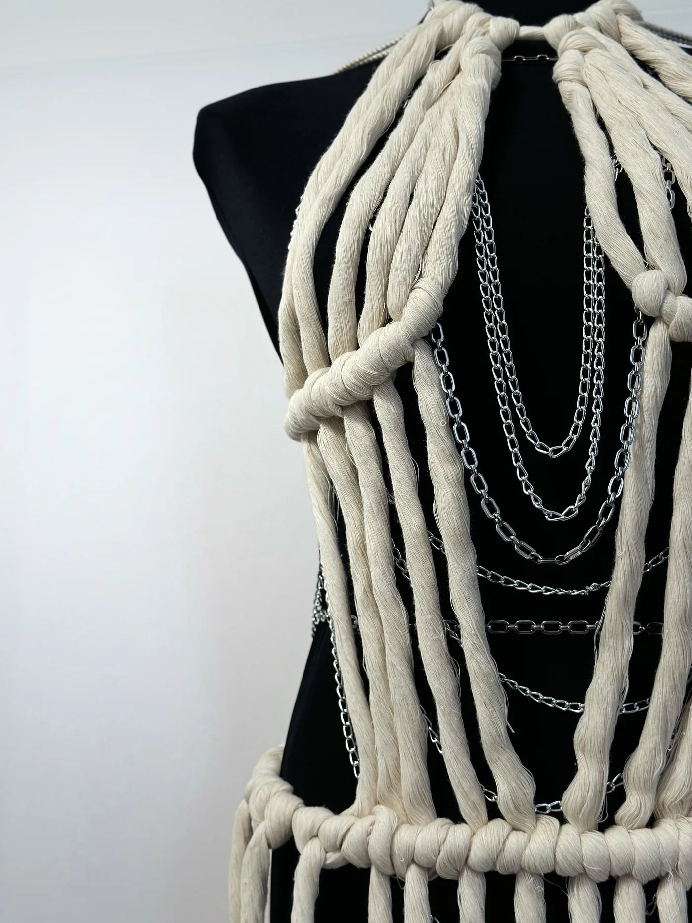 Amalfi Handmade Knotted Cotton Maxi Dress – Boho Resort Dress – product view 1