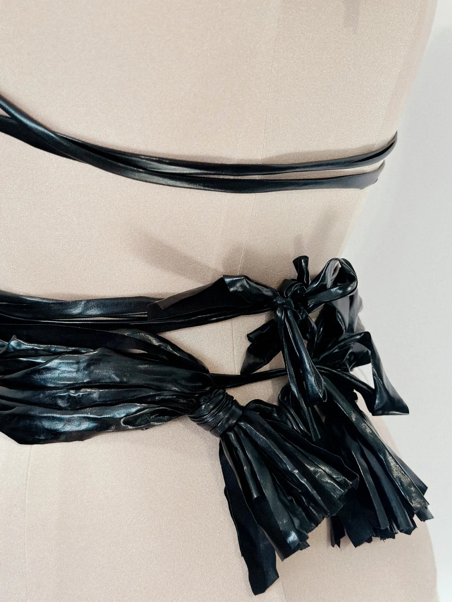 Nox Metallic Corset Top – Handcrafted Sculptural Neckline Top – High-End Club Couture & Night Out Statement Piece 2026 – product view 6