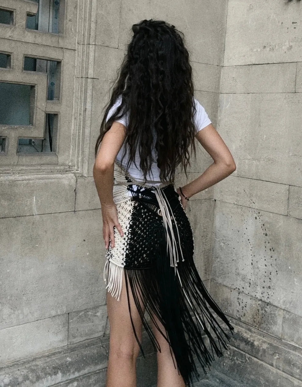 Mykonos Corset Mini  Boho  Dress  with Gold Detail I Party & Evening Look – product view 12