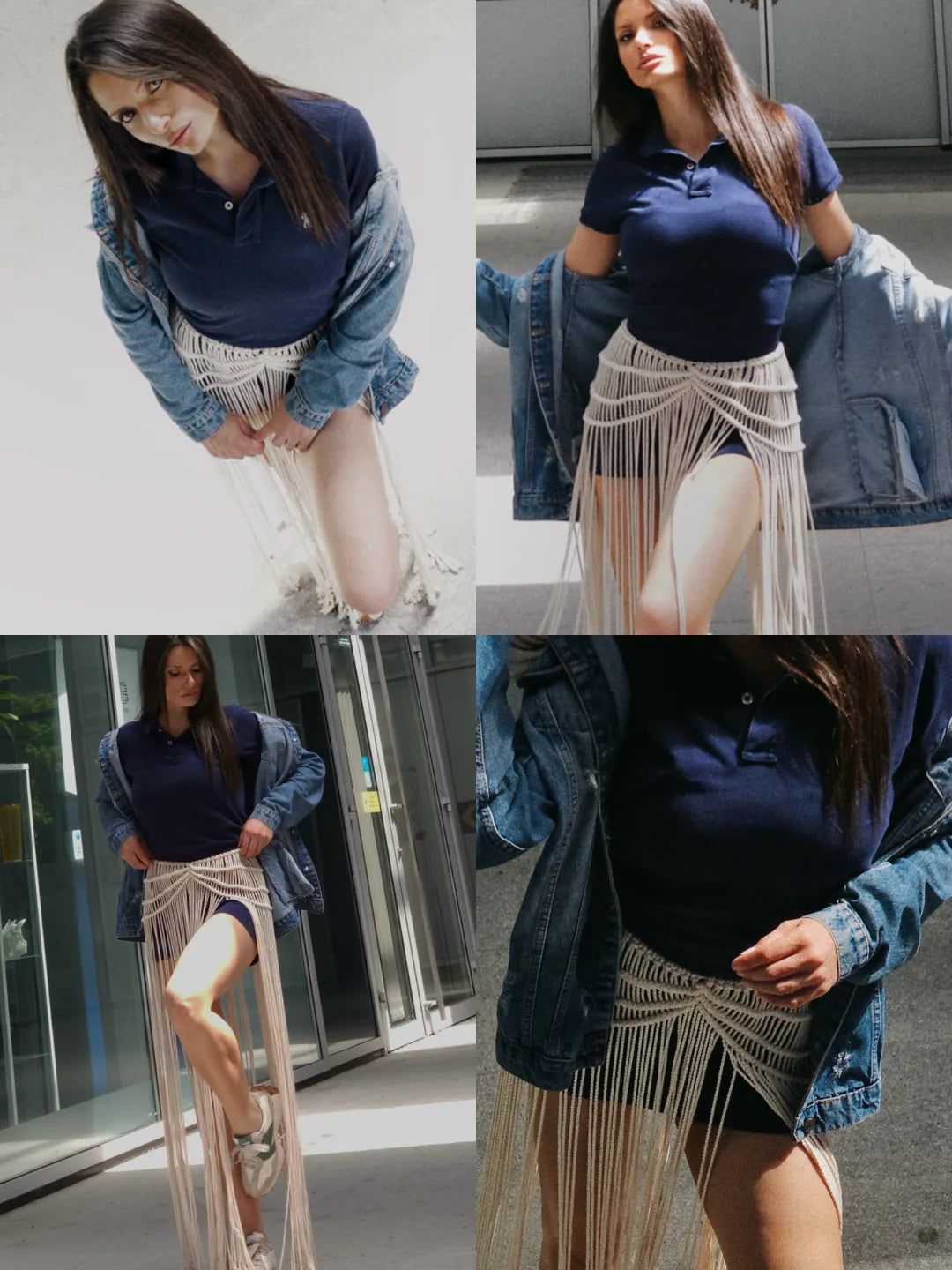 Summer Boho Macrame Maxi Skirt – product view 6