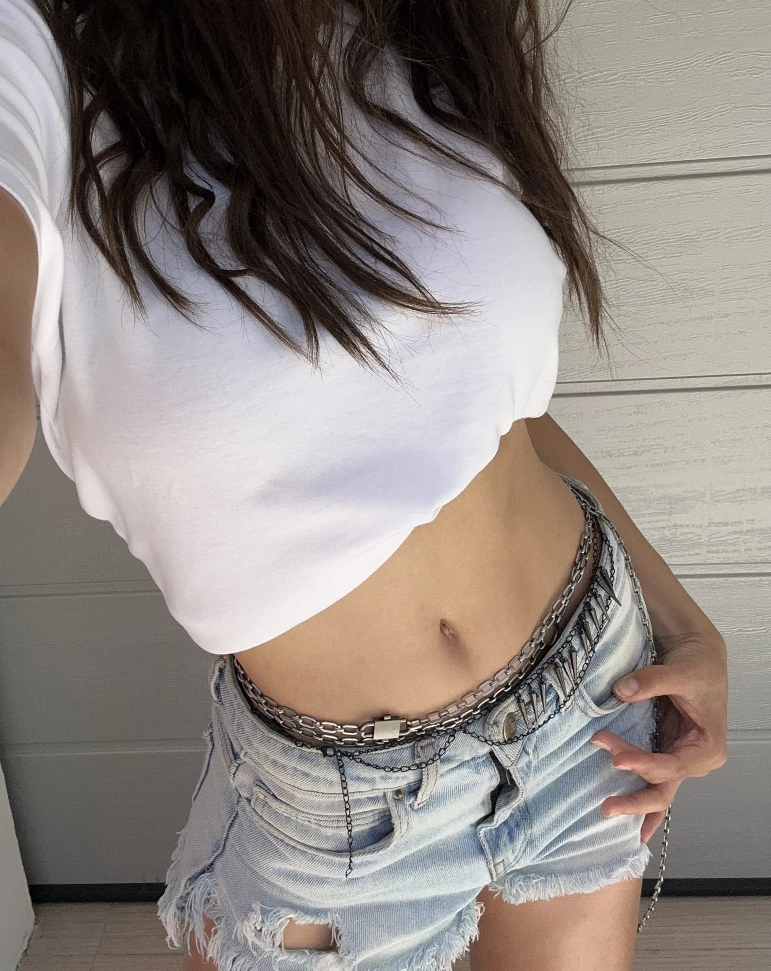 Layered Body Jewelry with Chains – Multi-Row Silver Body Chain – Boho Goddess Waist Accessory for Bikini, Dress & Evening Wear 2026 – product view 1