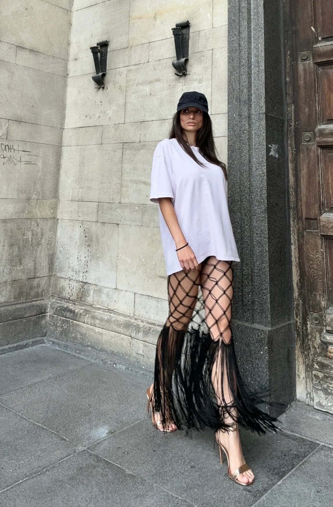 Tyla – Elegant High Waist Long Summer Layered Fringe Skirt for Women |  Party & Evening Statement Skirt – product view 1