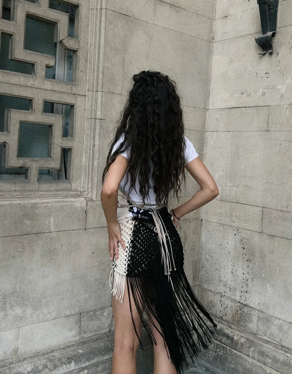 Mykonos Corset Mini  Boho  Dress  with Gold Detail I Party & Evening Look – product view 1