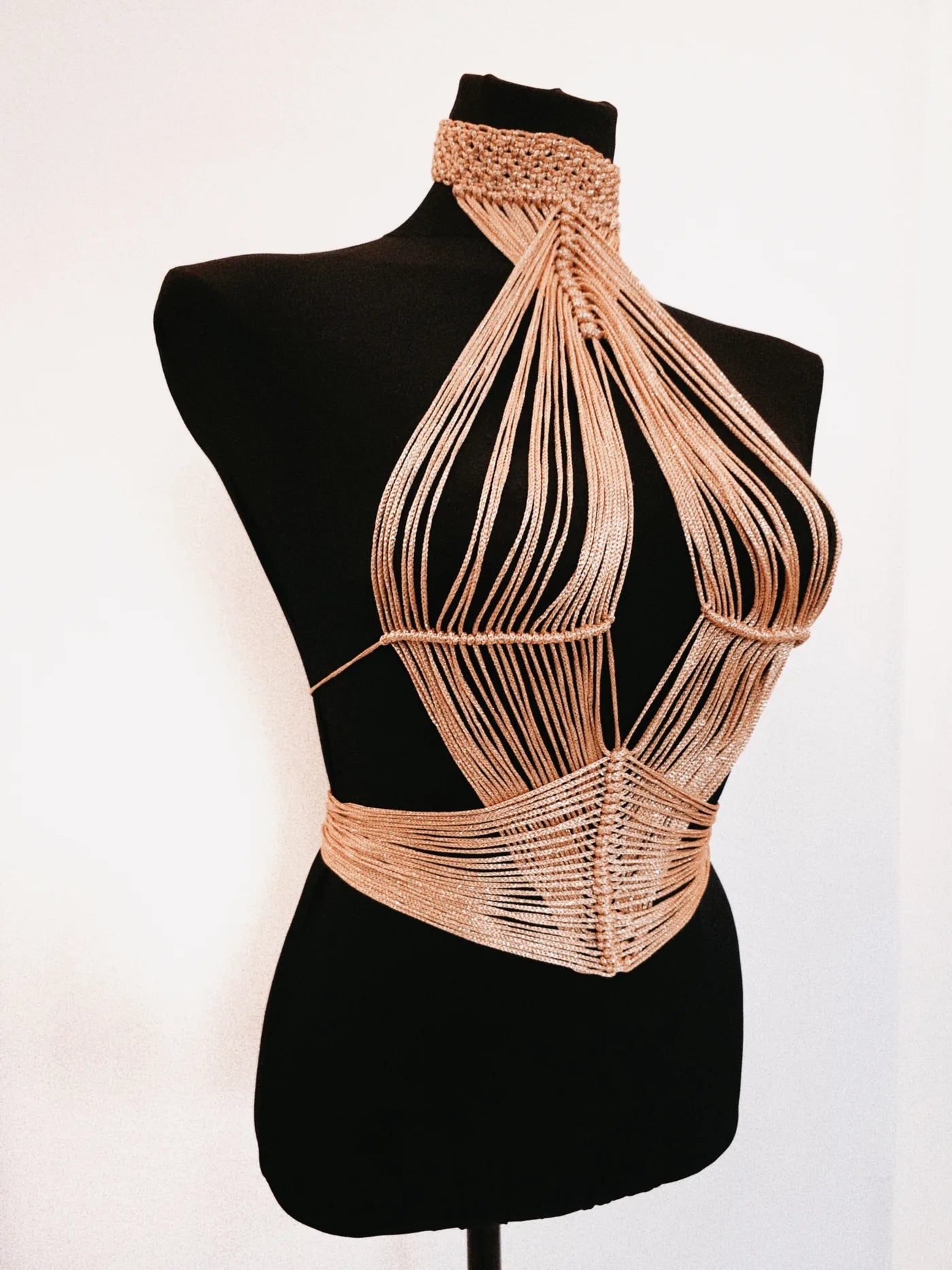 Ibiza Handmade Bustier Corset Crop Top – Women’s Evening & Party Top – product view 2